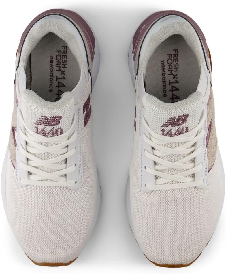 image:imageNew Balance Womens Fresh Foam X 1440 V1 Running ShoesWhiteIce WineGum 020