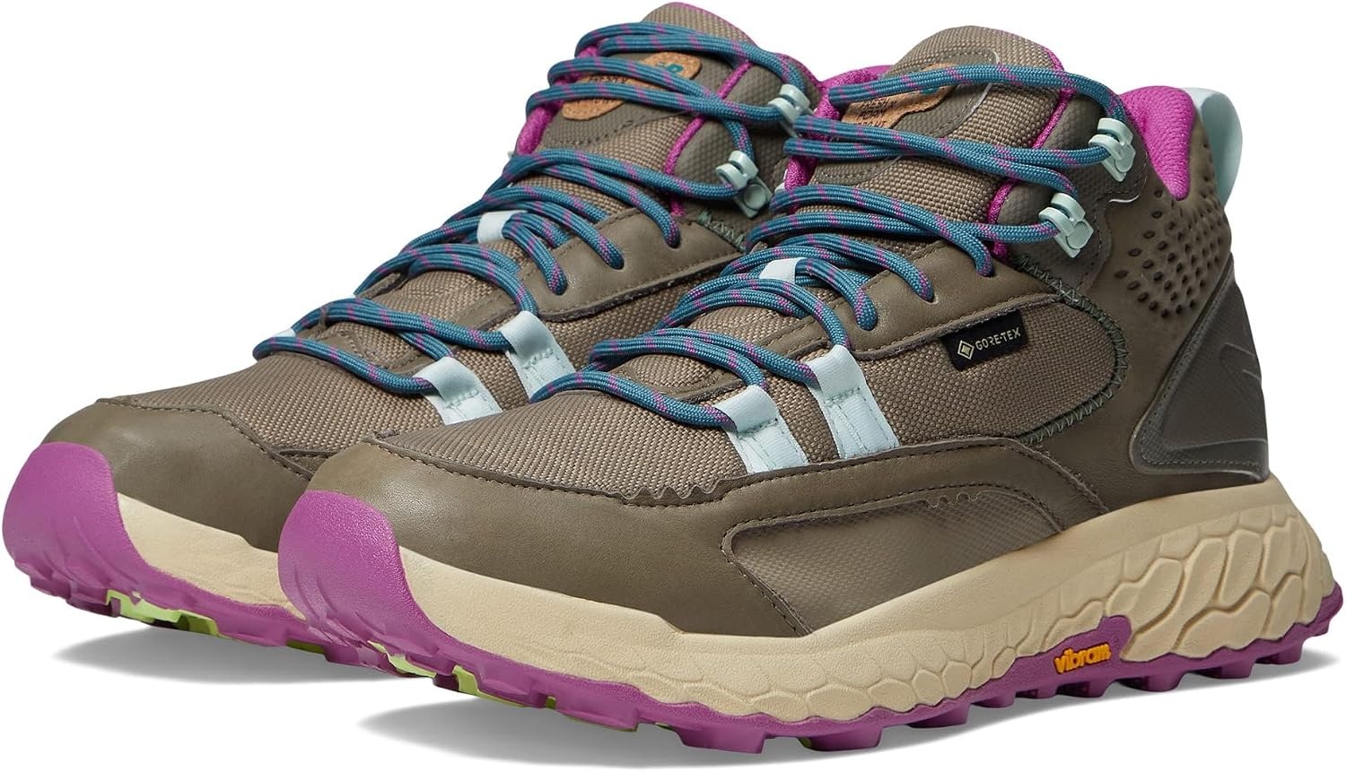 image:imageNew Balance Womens Fresh Foam X Hierro V1 MidCutBungeeBrindleCosmic Jade