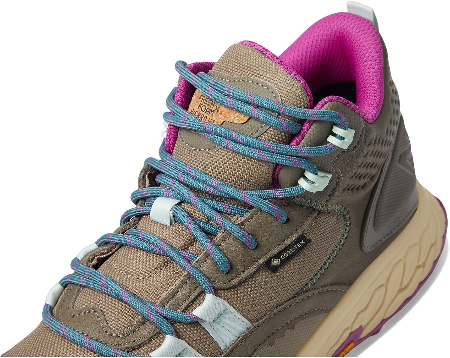 image:imageNew Balance Womens Fresh Foam X Hierro V1 MidCutBungeeBrindleCosmic Jade