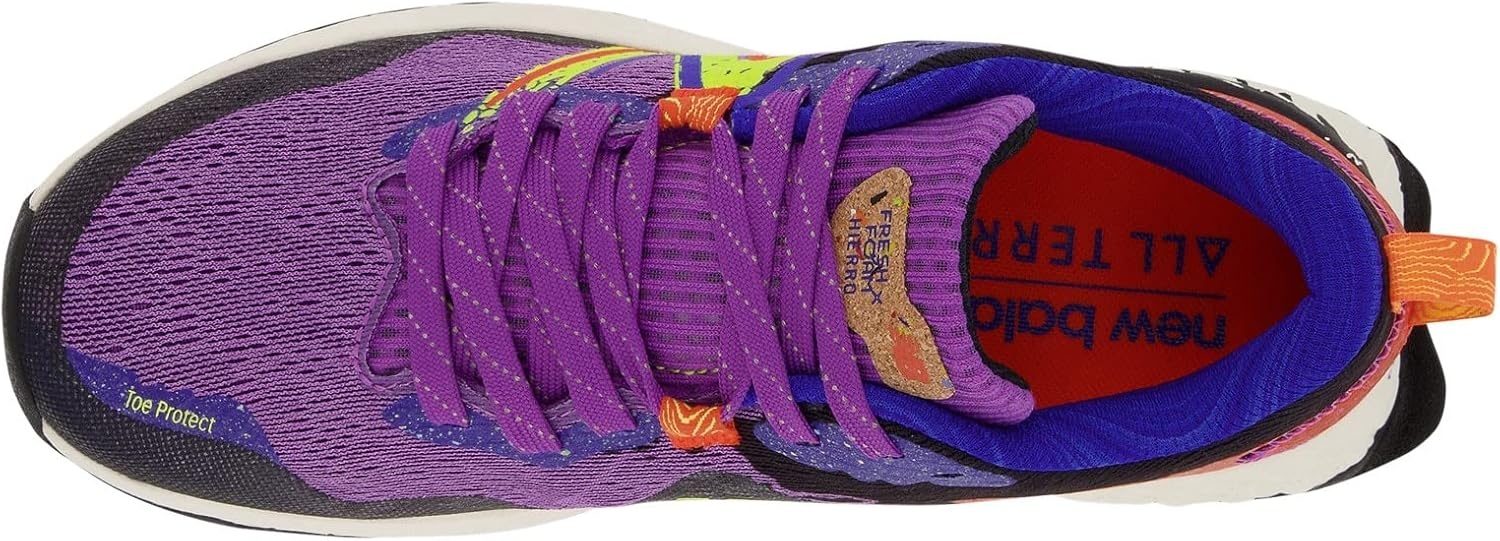 image:imageNew Balance Womens Fresh Foam X Hierro V7 Trail Running ShoesMystic PurplePoppyLemonade
