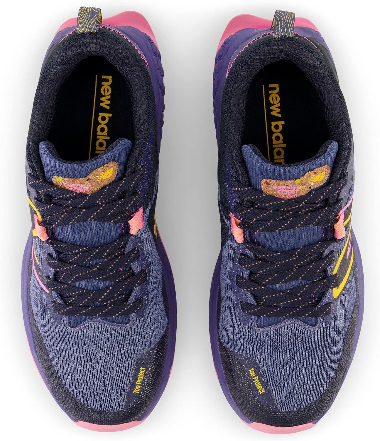 image:imageNew Balance Womens Fresh Foam X Hierro V7 Trail Running ShoesNight SkyVibrant PinkBlack