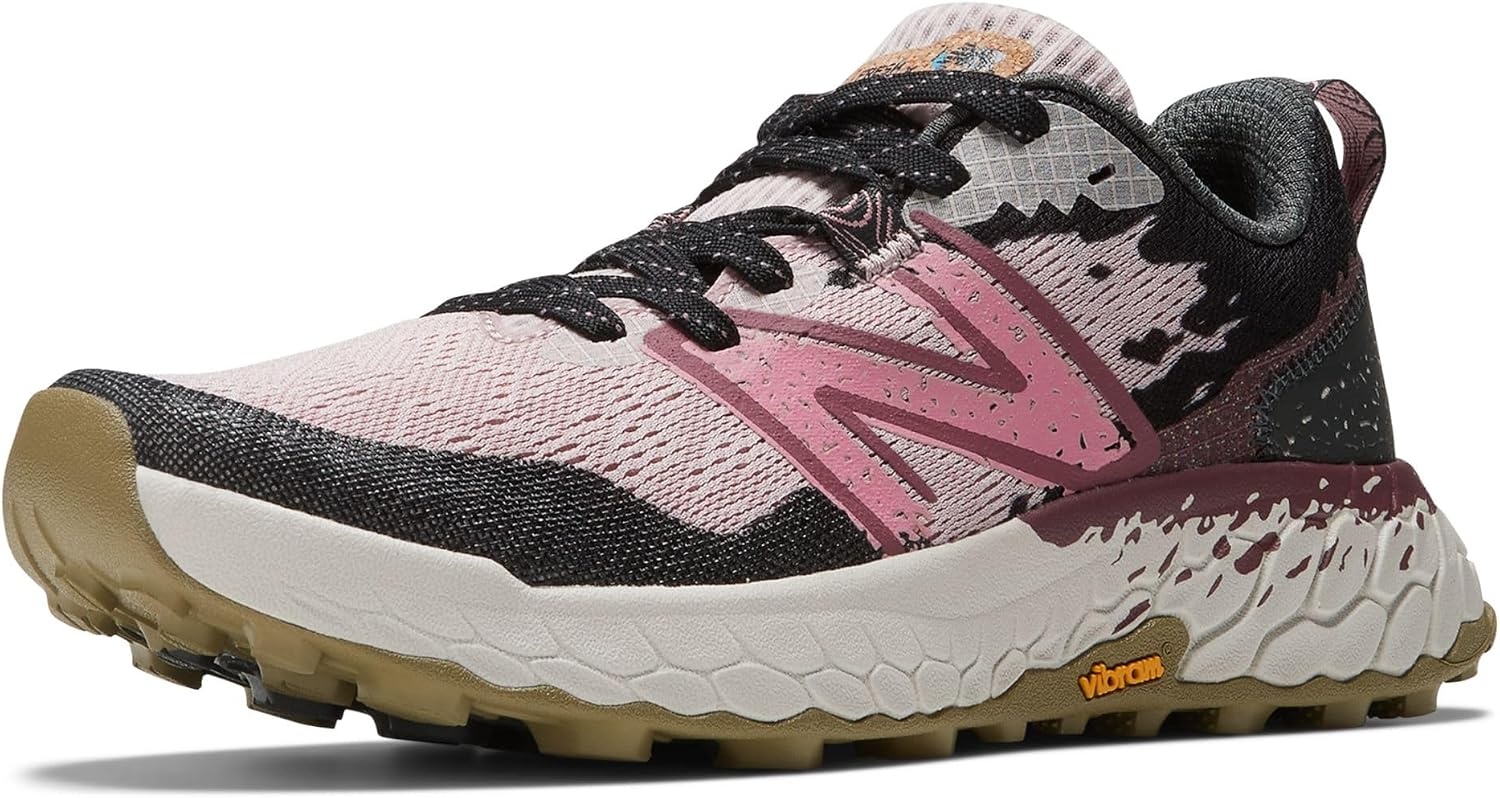 image:imageNew Balance Womens Fresh Foam X Hierro V7 Trail Running ShoesStone PinkBlacktopWashed Burgundy