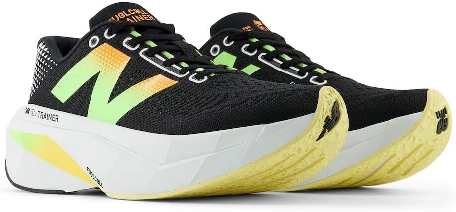 image:imageNew Balance Womens FuelCell Supercomp Trainer V3BlackPhantomBleached Lime Glo