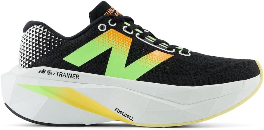 image:imageNew Balance Womens FuelCell Supercomp Trainer V3BlackPhantomBleached Lime Glo