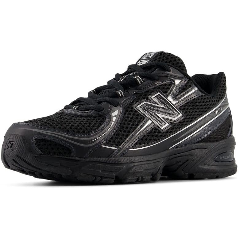 image:imageNew Balance 740 Unisex ShoesBlackSilver Metallic
