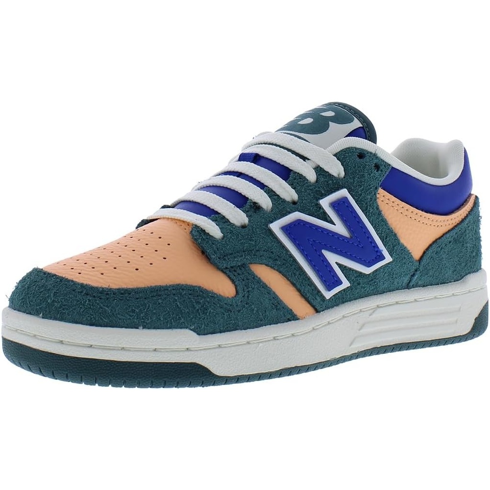 image:imageNew Balance Kids 480 V1 Laceup SneakerGreenOrangemulticolored