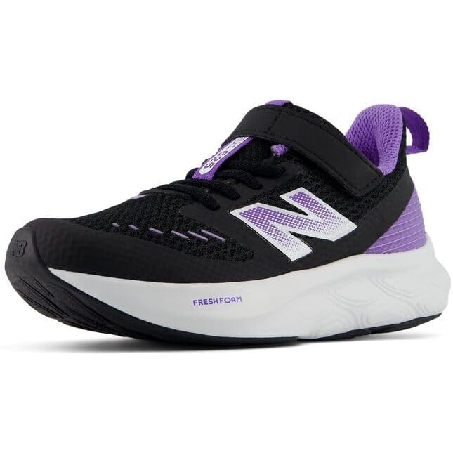image:imageNew Balance Kids 625 Hook amp Loop Running Shoe Little KidBlackViolet Crush