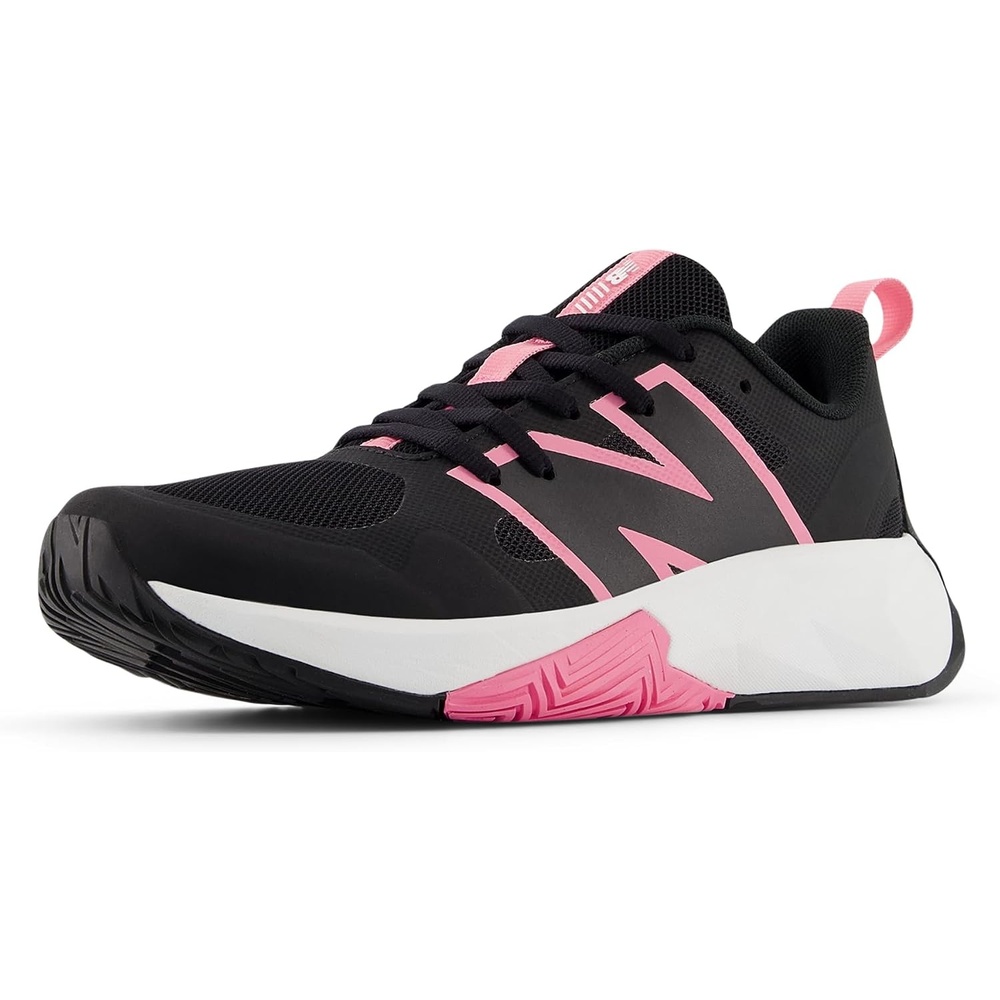 image:imageNew Balance Kids FuelCell Play V1 LaceupBlackSignal PinkWhite