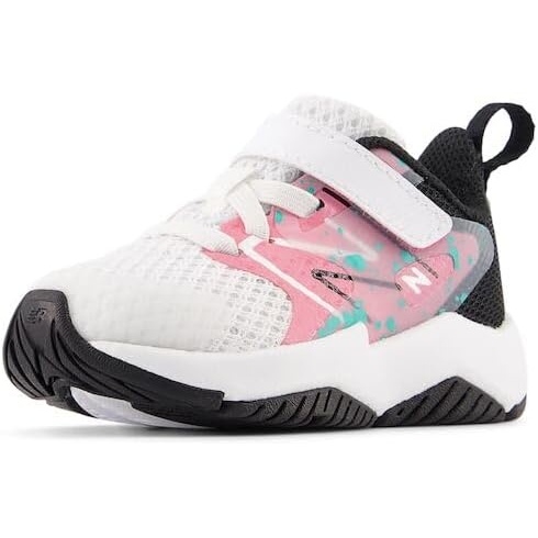 image:imageNew Balance Kids Rave Run V2 Hook and LoopWhiteReal PinkBlack