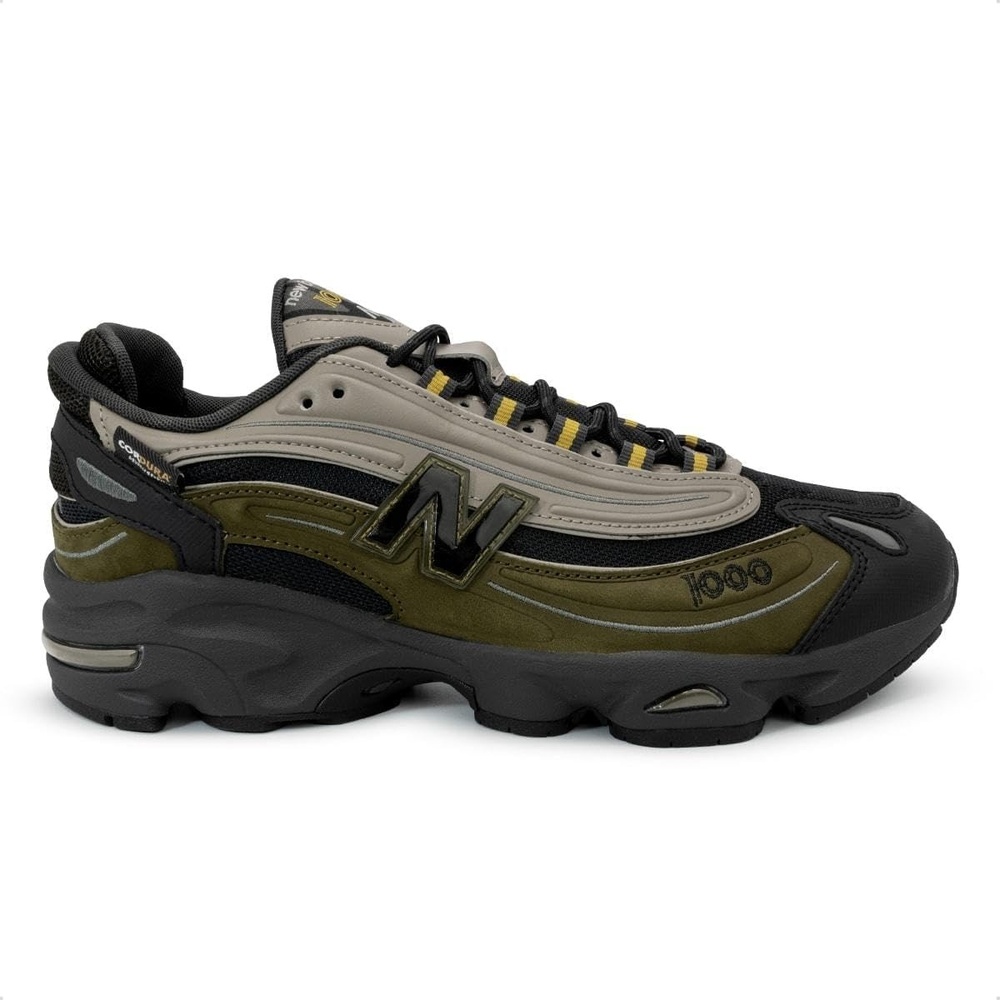 image:imageNew Balance Mens 1000 SneakersBrownYellowmulticolored