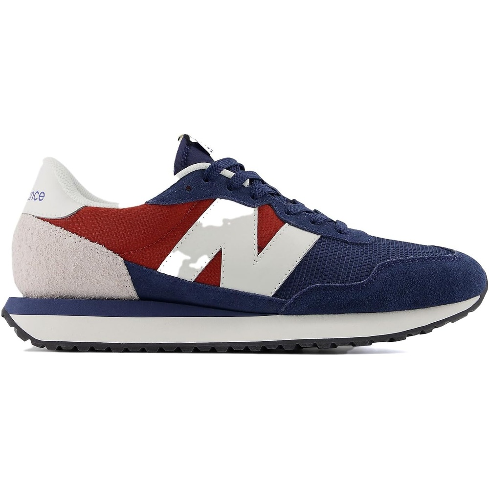 image:imageNew Balance Mens 237 V1 SneakersNb NavyBrick RedWhite