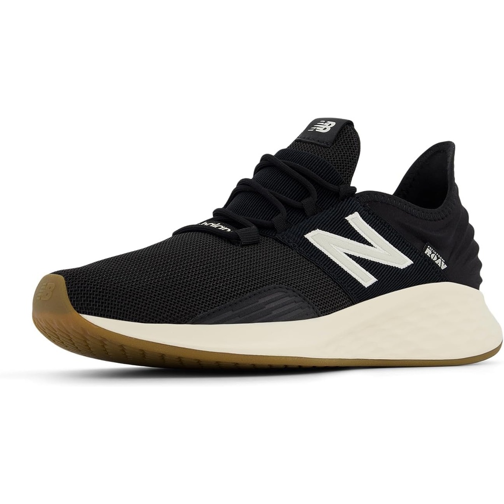 image:imageNew Balance Mens Fresh Foam Roav Running ShoeBlackNb WhitePermafrost