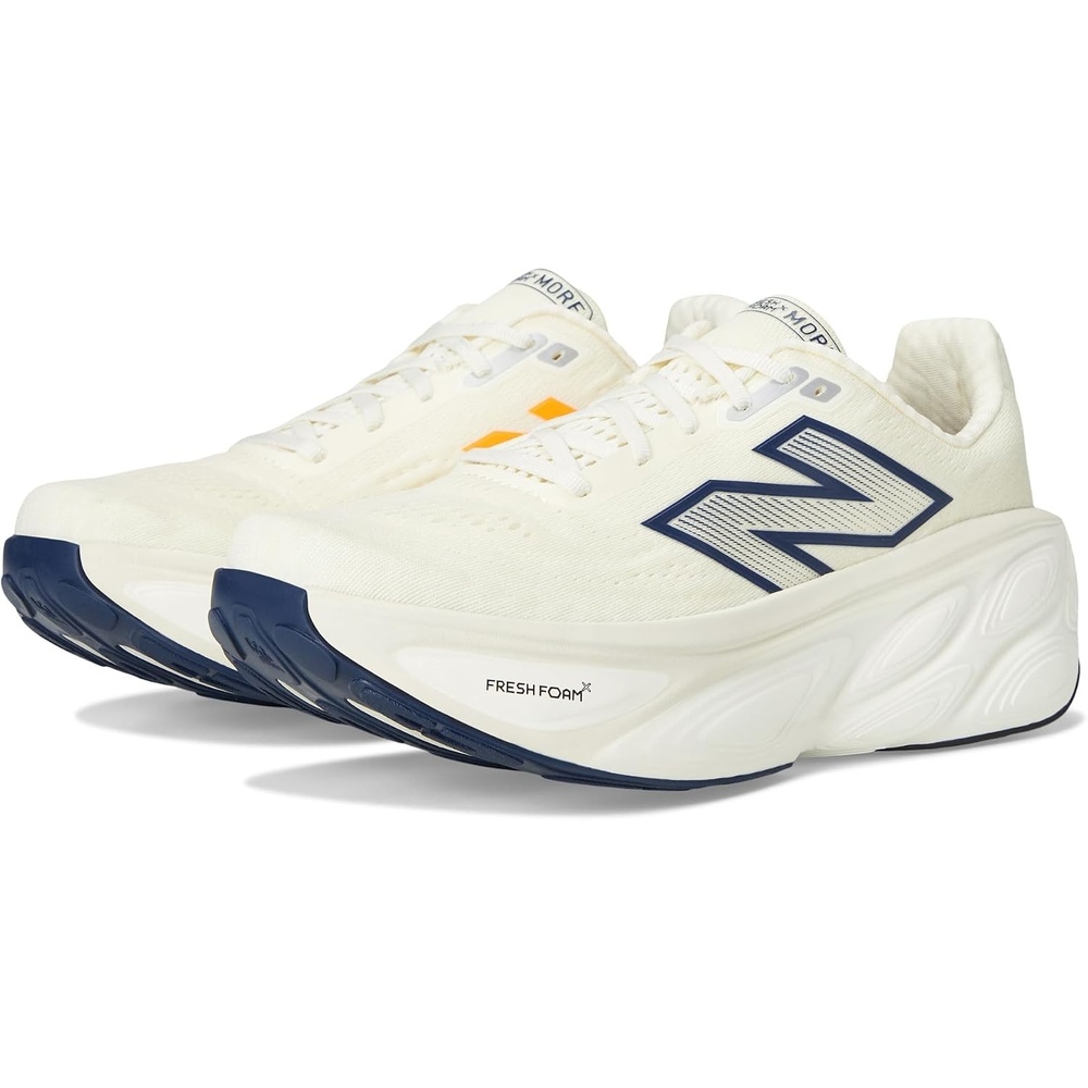 image:imageNew Balance Mens Fresh Foam X More V5 Running Shoe AngoraSea SaltHot Mango 15 M