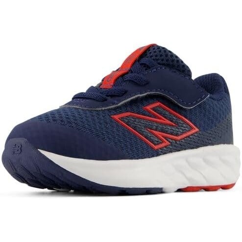image:imageNew Balance UnisexBaby 520 Airplane Hook amp Loop Running Shoe InfantToddlerNb NavyTrue Red