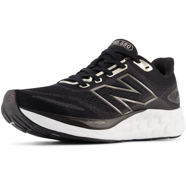 image:imageNew Balance Womens Fresh Foam 680 V8BlackLight Gold MetallicBlack Metallic