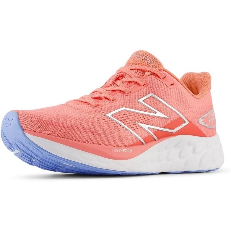 image:imageNew Balance Womens Fresh Foam 680 V8Sunfade RedDrift RedSilver Metallic