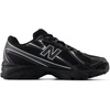 New Balance 740 Unisex Shoes(Black/Silver Metallic)