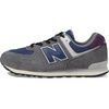 New Balance Kids 574 New-b V2 Familiar Ground Hook and Loop Sneaker(Castlerock/Nb Navy)