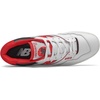 New Balance Kids 574 New-b V2 Familiar Ground Hook and Loop Sneaker(White/Team Red)