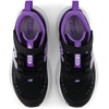 New Balance Kid’s 625 Hook & Loop Running Shoe (Little Kid)(Black/Violet Crush)