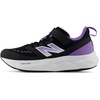 New Balance Kid’s 625 Hook & Loop Running Shoe (Little Kid)(Black/Violet Crush)