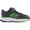 New Balance Kids’ 680 V6 Hook and Loop Running Shoe(Magnet/Vibrant Spring)