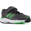 New Balance Kids’ 680 V6 Hook and Loop Running Shoe(Magnet/Vibrant Spring)