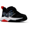 New Balance Kids’ Rave Run V2 Hook and Loop(Black/Blast Red/Team Sky Blue)
