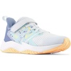 New Balance Kids’ Rave Run V2 Hook and Loop(Ice Blue/Bright Cyan/Solar Flare)