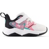 New Balance Kids’ Rave Run V2 Hook and Loop(White/Real Pink/Black)