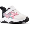 New Balance Kids’ Rave Run V2 Hook and Loop(White/Real Pink/Black)