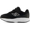 New Balance Unisex-Baby 520 Airplane Hook & Loop Running Shoe (Infant/Toddler)(Black/Nb 103 White)