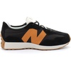 New Balance Unisex-Child 327 (Big Kid)(Black/Madras Orange)