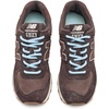 New Balance Women’s 574 V2 Evergreen Sneaker(Darker Grey Matter/Darker Sea Salt)