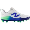 New Balance Women’s Velov4 Molded Fastpitch Softball Cleats White/Navy Medium 7
