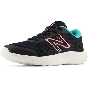 New Balance Kids 520v8 (Big Kid)(Black/Ultra Pink/Cyber Jade)