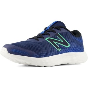 New Balance Kids 520v8 (Big Kid)(Nb Navy/Lime Leaf)