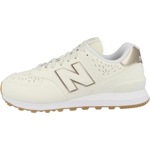 New Balance Kids 574 New-b V2 Familiar Ground Hook and Loop Sneaker(Sea Salt/Light Gold Metallic)
