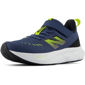 New Balance Kid’s 625 Hook & Loop Running Shoe (Little Kid)(Vintage Indigo/Alkaline Green)