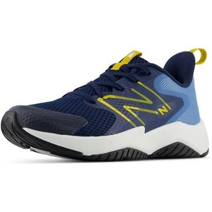 New Balance Kid’s Rave Run Lace Running Shoe (Big Kid)(Analog Blue/Nb Navy)