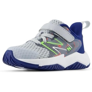 New Balance Kids’ Rave Run V2 Hook and Loop(Granite/Inkwell/Pixel Green)