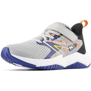 New Balance Kids’ Rave Run V2 Hook and Loop(Rain Cloud/Night Sky/Blaze Orange)