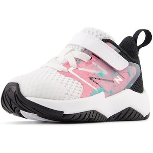 New Balance Kids’ Rave Run V2 Hook and Loop(White/Real Pink/Black)