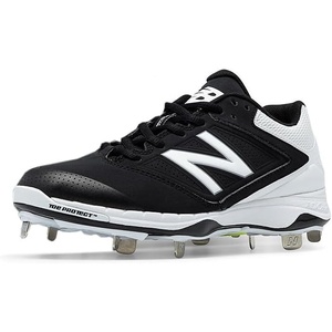 New Balance Low Cut 4040v1 Womens Cushioning Metal Softball Cleat Black/White