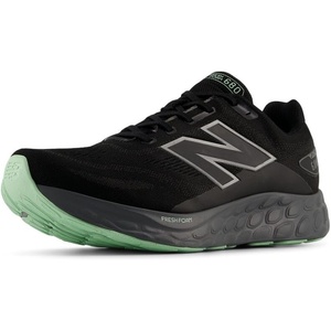 New Balance Men’s Fresh Foam 680 V8 Waterproof Running Shoe(Black/Castlerock/Lab Green)