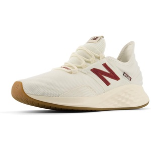 New Balance Men’s Fresh Foam Roav Running Shoe(Sea Salt/Monarch Burgundy)