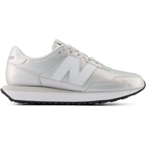 New Balance Women’s 237 V1 Sneaker(Silver Metallic/White)