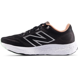 New Balance Women’s Fresh Foam 680 V8(Black/Dark Silver Metallic/Peach Nectar)