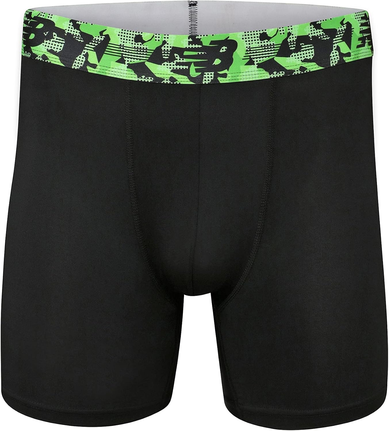 image:imageNew Balance Mens Ultra Soft Performance Boxer BriefBlackHilite ShockwaveEnergy Lime Pixel