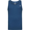 New Balance Men’s Cotton Rib Tank Top(White/Light Heather Grey/Blue Agate/Core Burgundy)